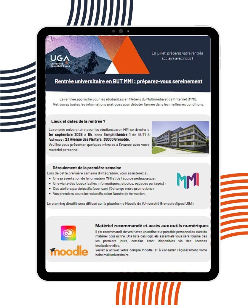 Newsletter Rentrée IUT
